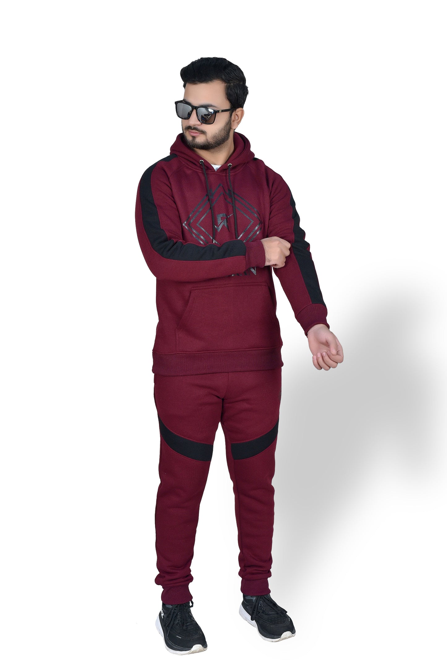Maroon Pullover - Winter Tracksuit.