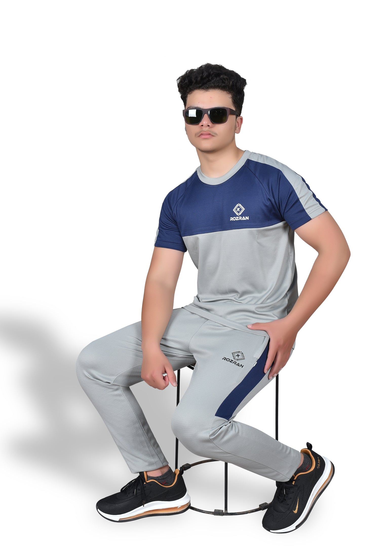 Tipped Silver/Navy - Superior Mesh