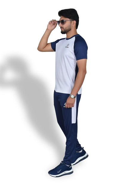 Alaska white Blue - Premium Tracksuit