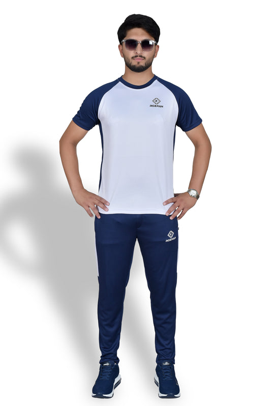 Alaska white Blue - Premium Tracksuit