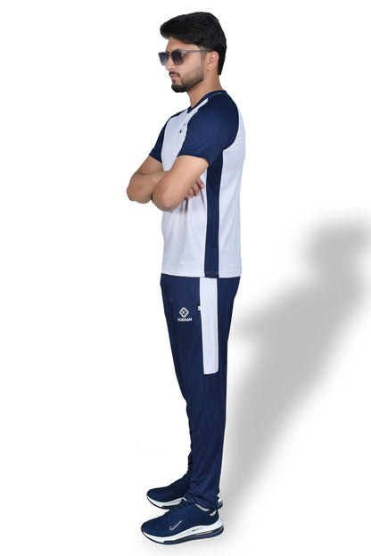 Alaska white Blue - Premium Tracksuit