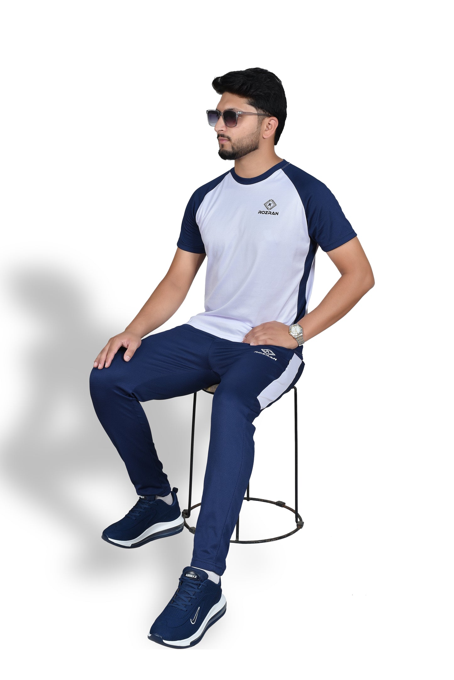 Alaska white Blue - Premium Tracksuit
