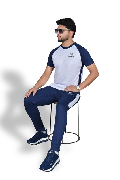 Alaska white Blue - Premium Tracksuit