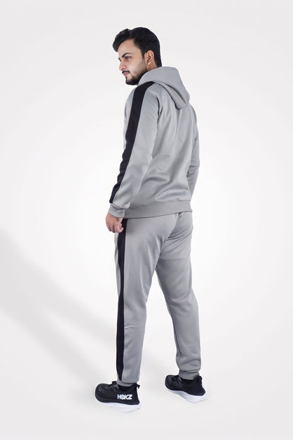 Premium Light Gray Zipper Tracksuit