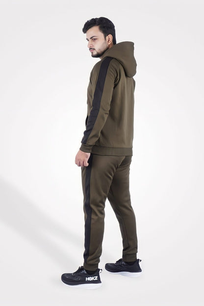 Olive Drab Zipper Tracksuit