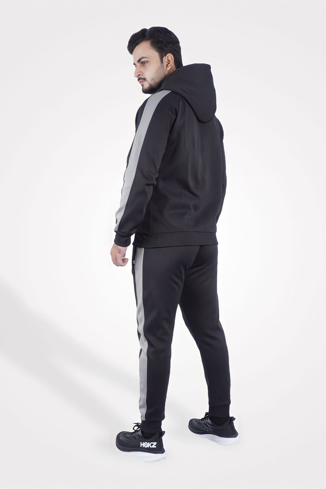 Classic Black Zipper Tracksuit