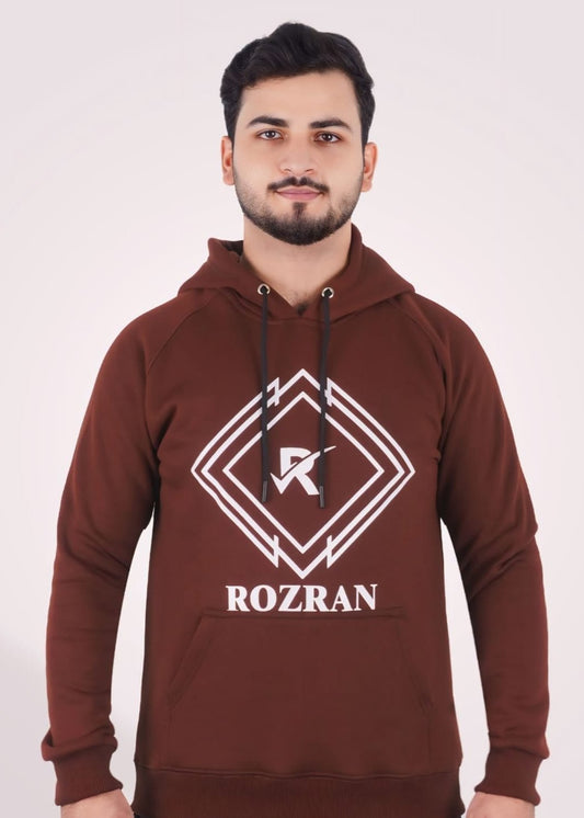 Dark Brown Pullover Hoodie