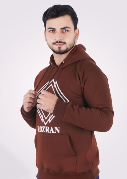 Dark Brown Pullover Hoodie