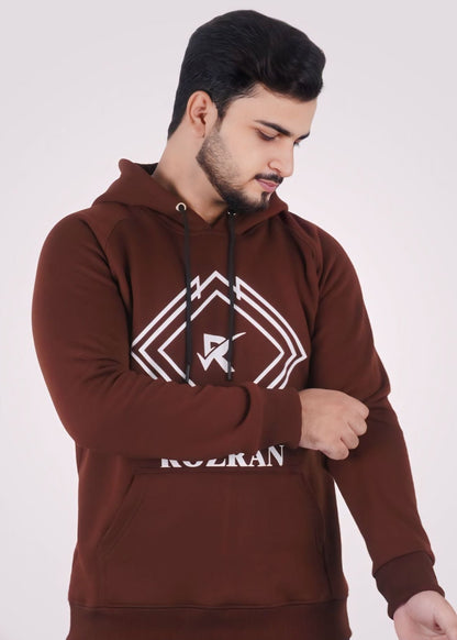 Dark Brown Pullover Hoodie