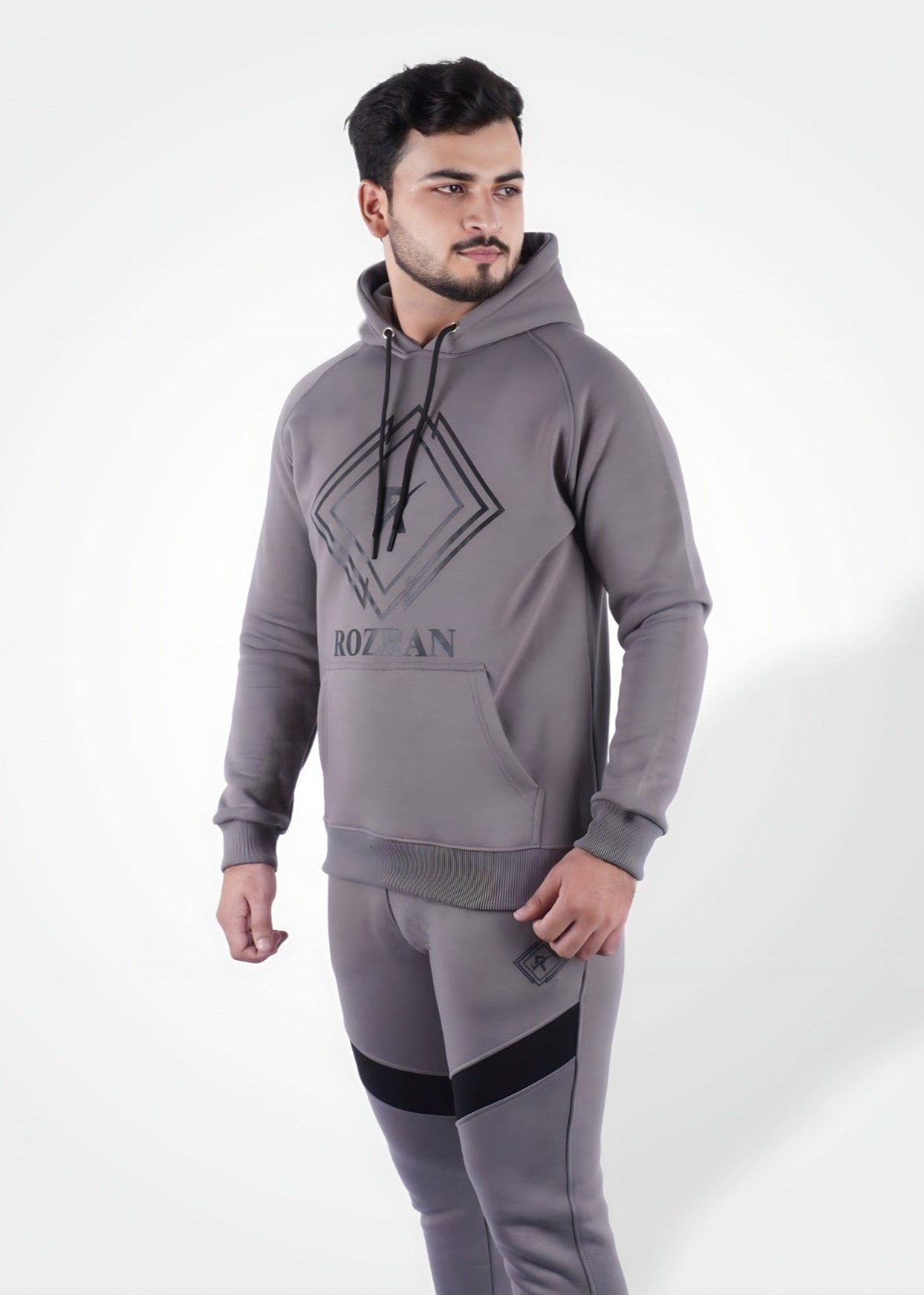 Gray Glide Pullover 2 Piece Tracksuit