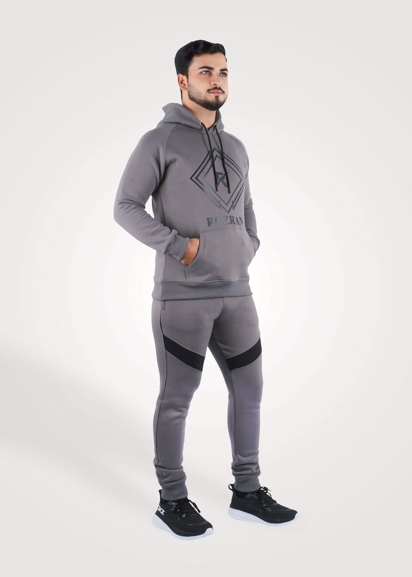 Gray Glide Pullover 2 Piece Tracksuit