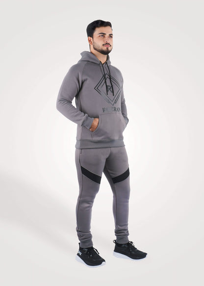 Gray Glide Pullover 2 Piece Tracksuit